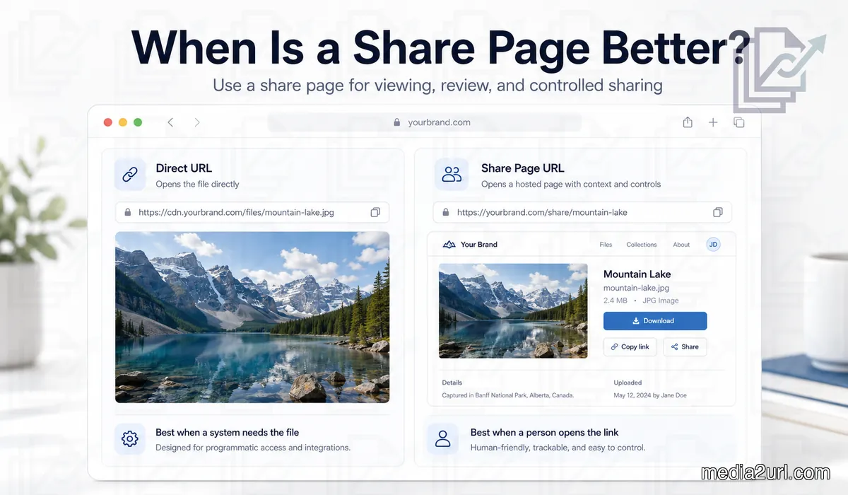 When Is a Share Page Better Than a Direct URL?